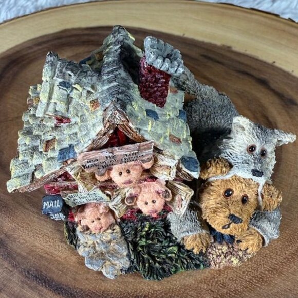 Vintage Boyds Bears Huff P. Wolf with Bacon, Porkchop & Hamlet Classic Bearytale - Picture 10 of 13